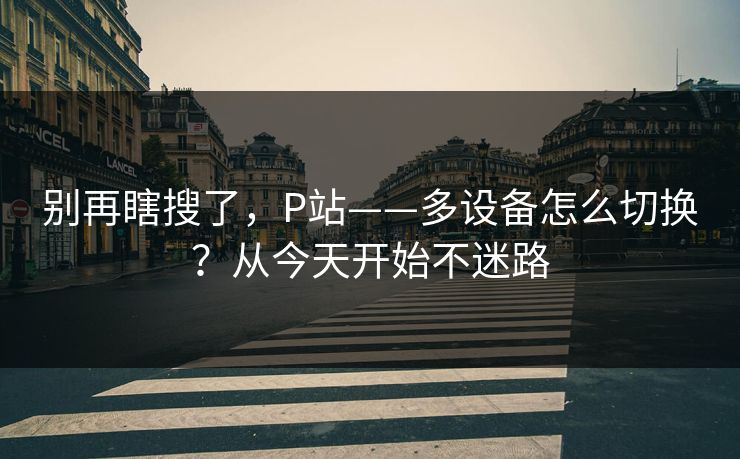 别再瞎搜了，P站——多设备怎么切换？从今天开始不迷路