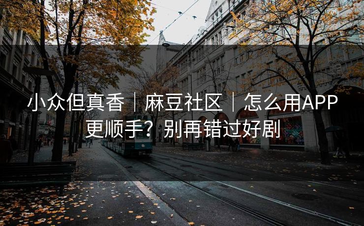 小众但真香｜麻豆社区｜怎么用APP更顺手？别再错过好剧